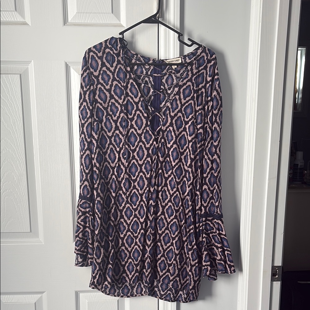 Snake print tunic dress